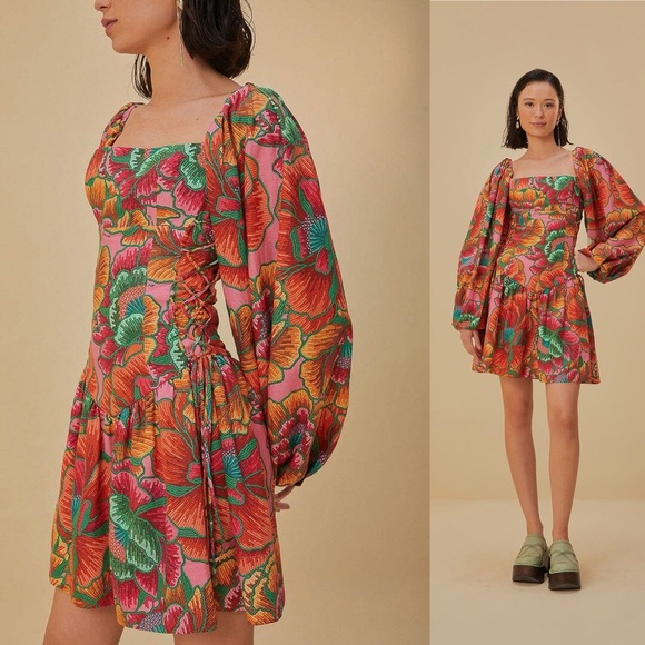 FARM Rio Multicolor Floral Dress - Picture 1 of 7